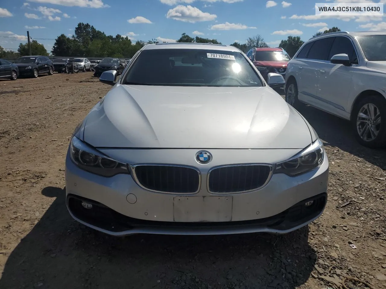 WBA4J3C51KBL10430 2019 BMW 430Xi Gran Coupe