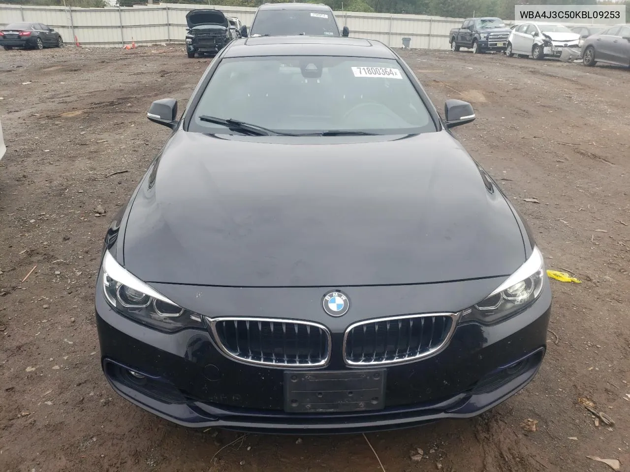 2019 BMW 430Xi Gran Coupe VIN: WBA4J3C50KBL09253 Lot: 71800364