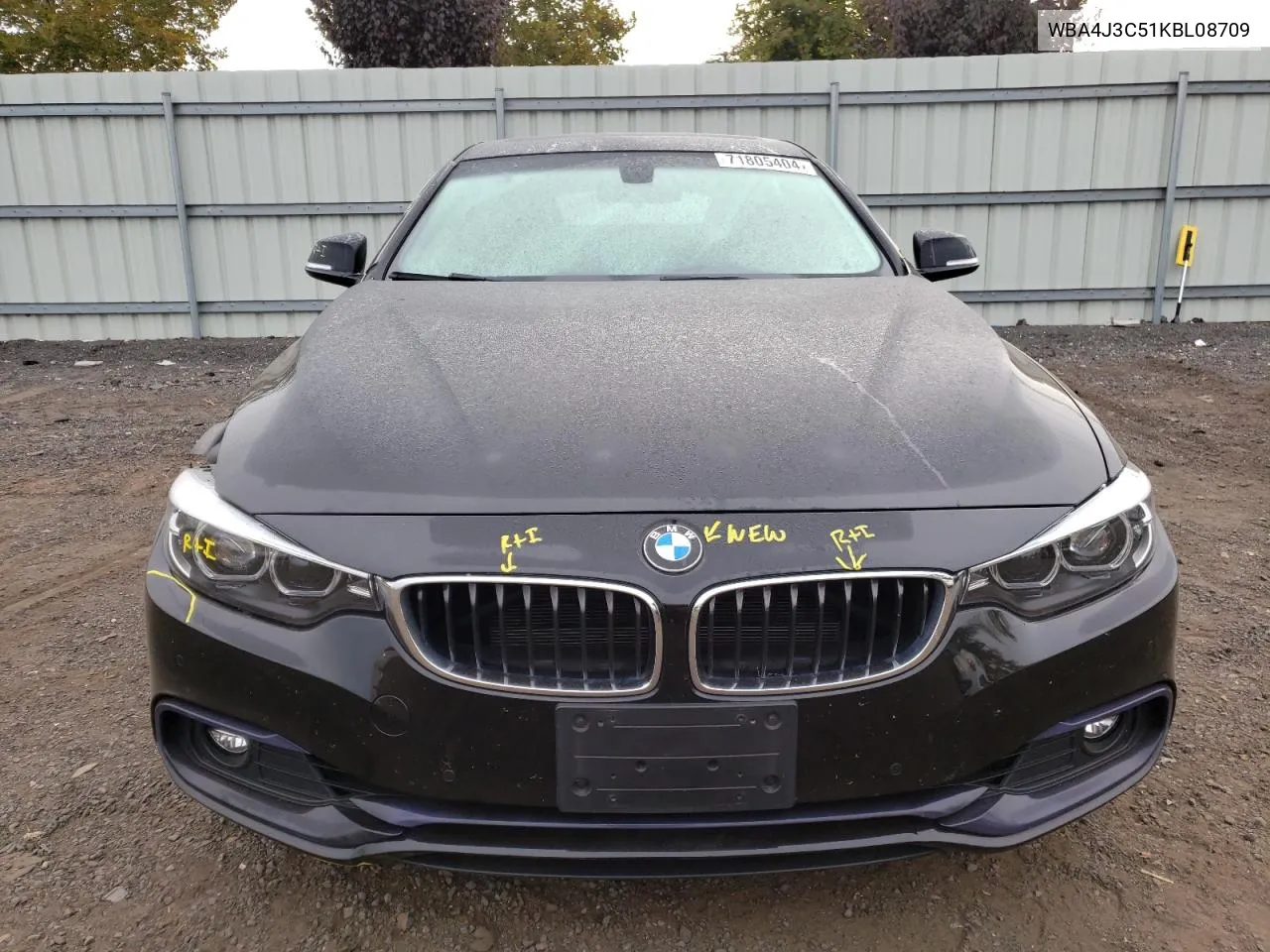 2019 BMW 430Xi Gran Coupe VIN: WBA4J3C51KBL08709 Lot: 71805404