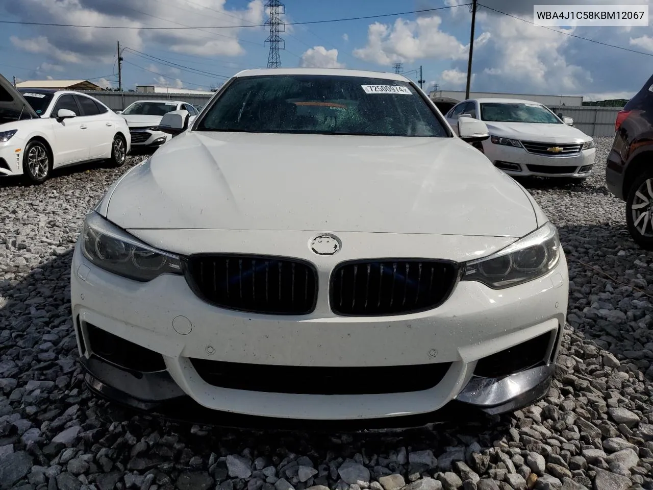 2019 BMW 430I Gran Coupe VIN: WBA4J1C58KBM12067 Lot: 72500974