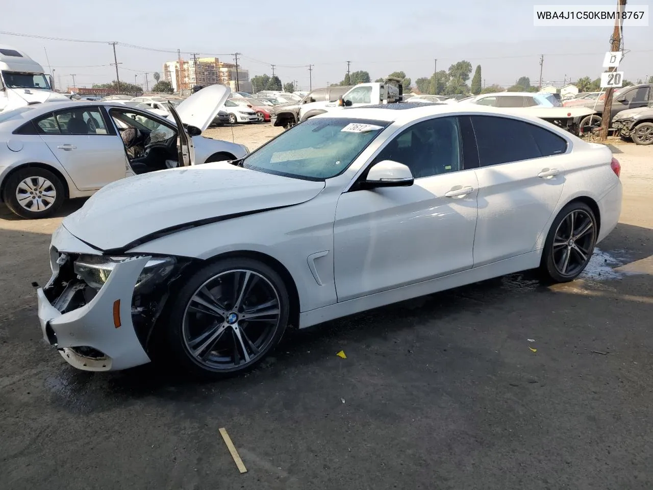 2019 BMW 430I Gran Coupe VIN: WBA4J1C50KBM18767 Lot: 73612624