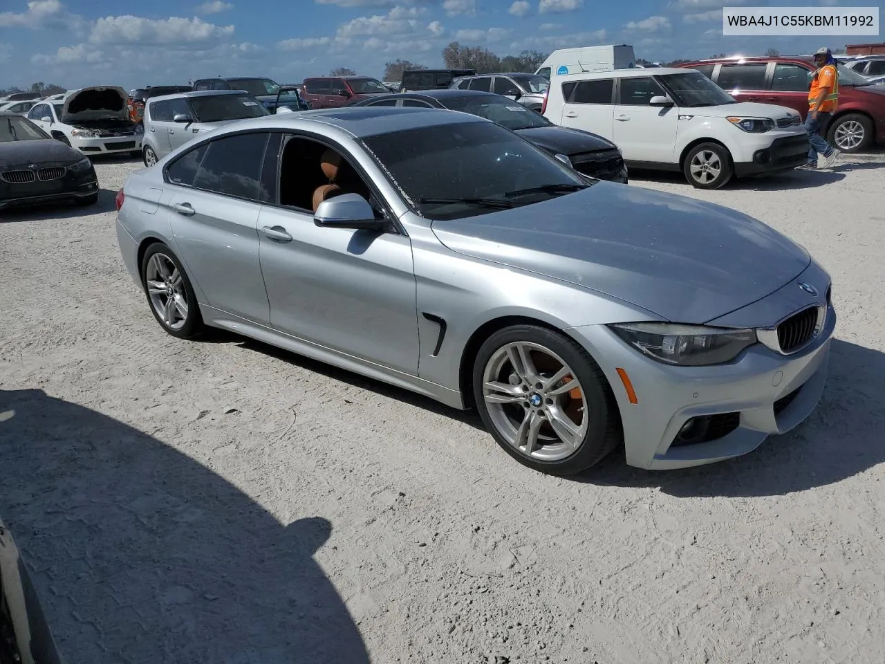 2019 BMW 430I Gran Coupe VIN: WBA4J1C55KBM11992 Lot: 74334144