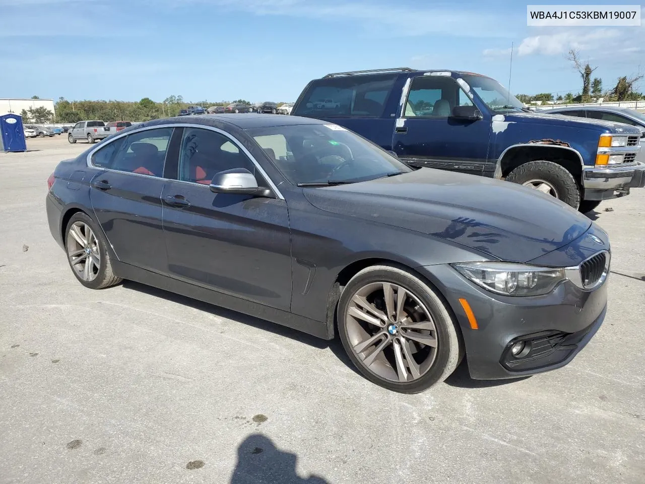 2019 BMW 430I Gran Coupe VIN: WBA4J1C53KBM19007 Lot: 75700174