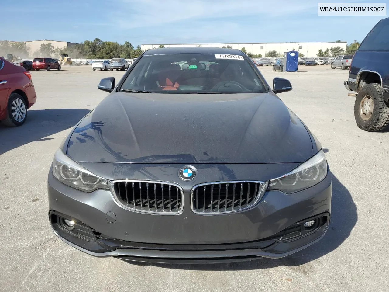 2019 BMW 430I Gran Coupe VIN: WBA4J1C53KBM19007 Lot: 75700174