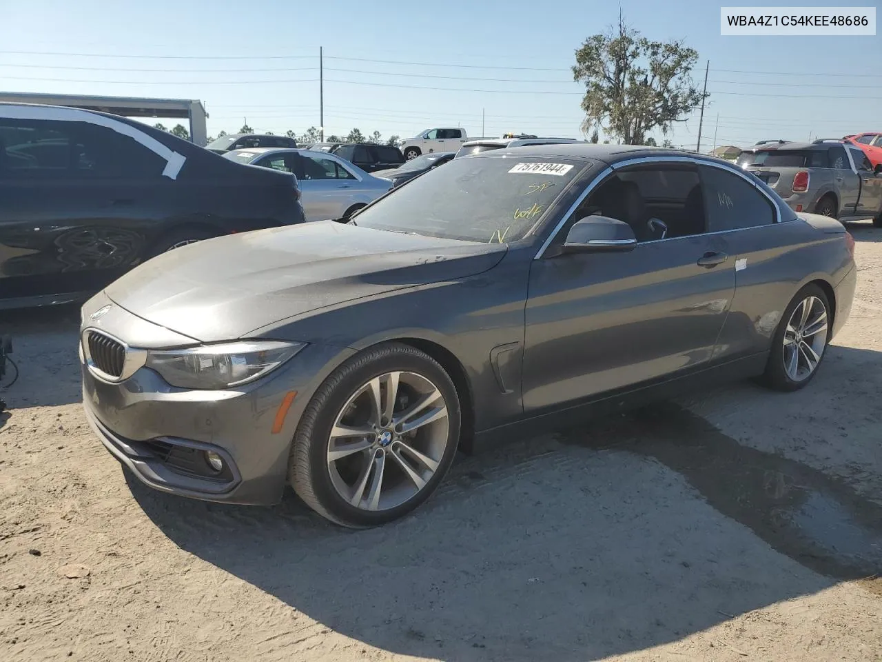 2019 BMW 430I VIN: WBA4Z1C54KEE48686 Lot: 75761944