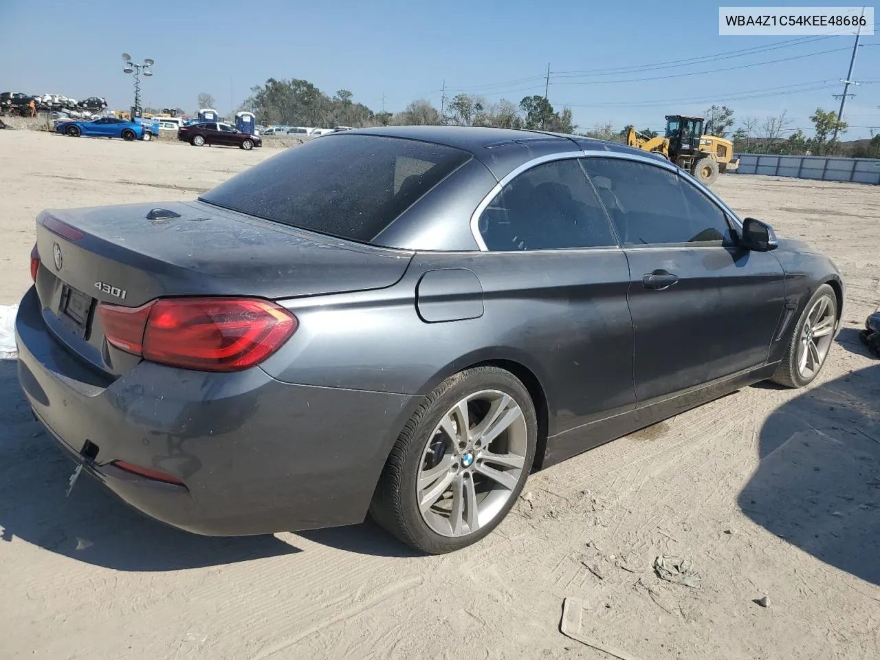 2019 BMW 430I VIN: WBA4Z1C54KEE48686 Lot: 75761944