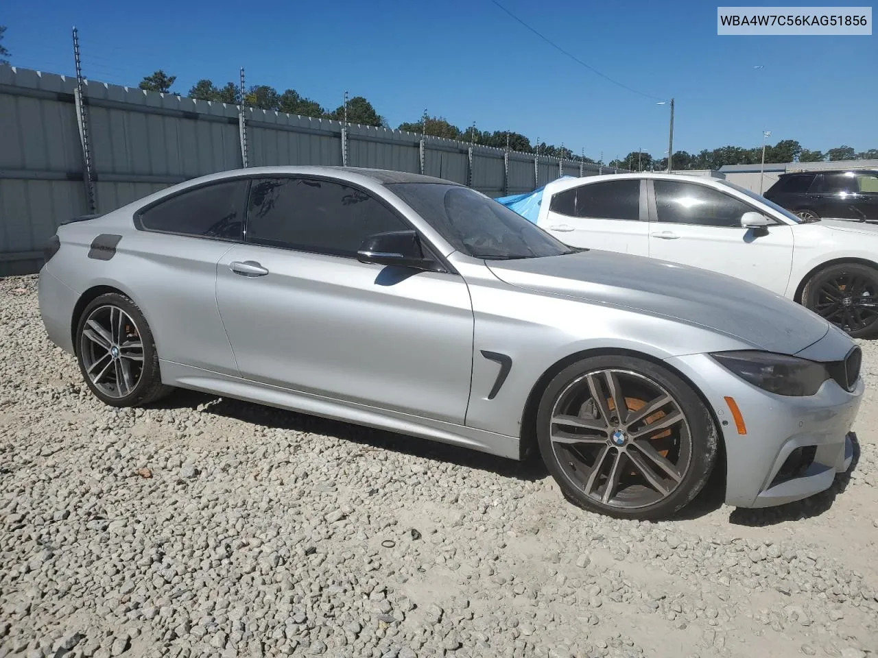 2019 BMW 440I VIN: WBA4W7C56KAG51856 Lot: 76378624