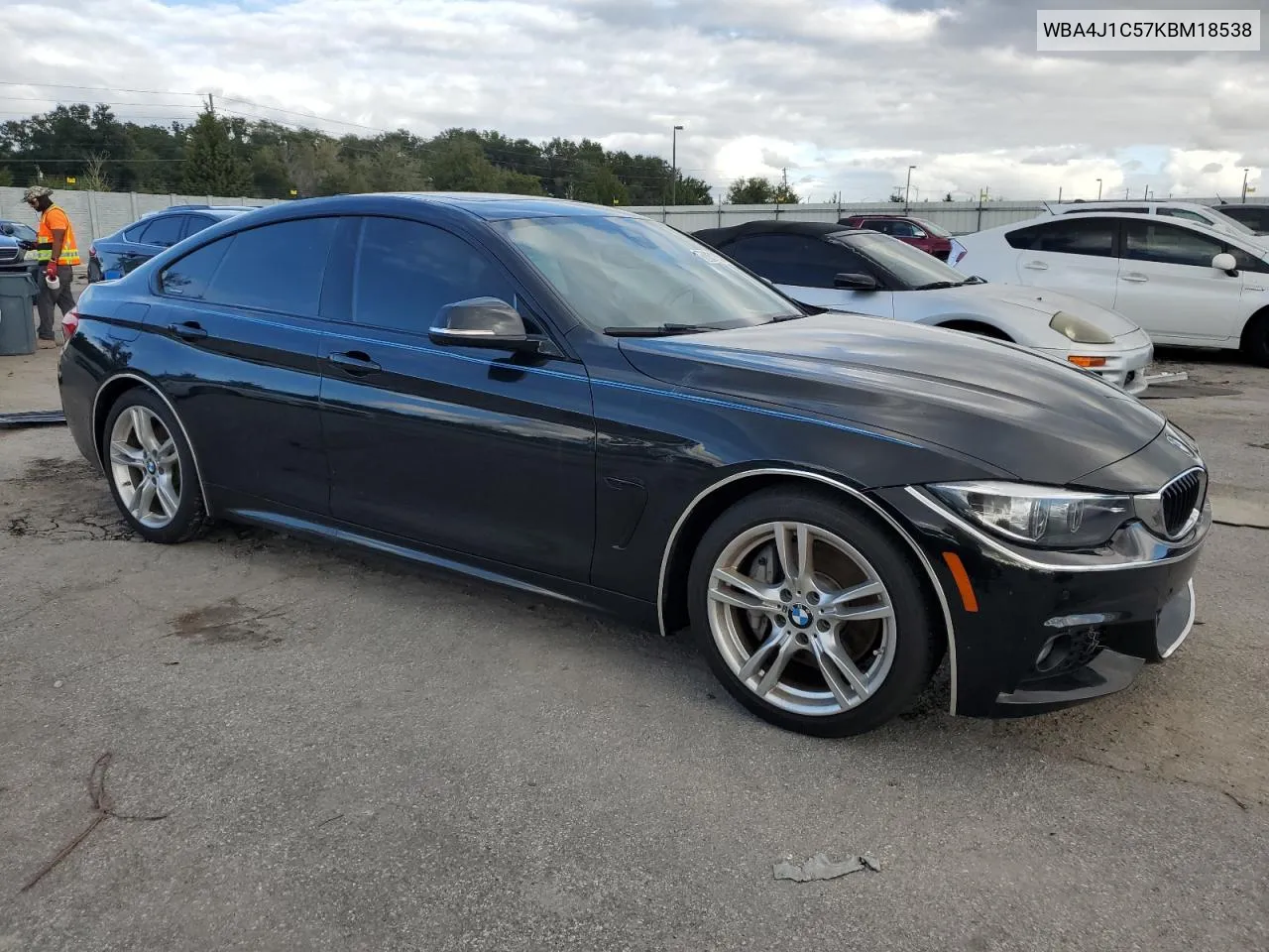 2019 BMW 430I Gran Coupe VIN: WBA4J1C57KBM18538 Lot: 77031254