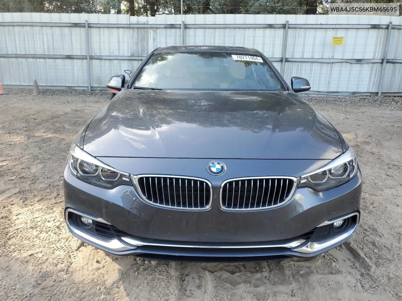 2019 BMW 440I Gran Coupe VIN: WBA4J5C56KBM65695 Lot: 78271404