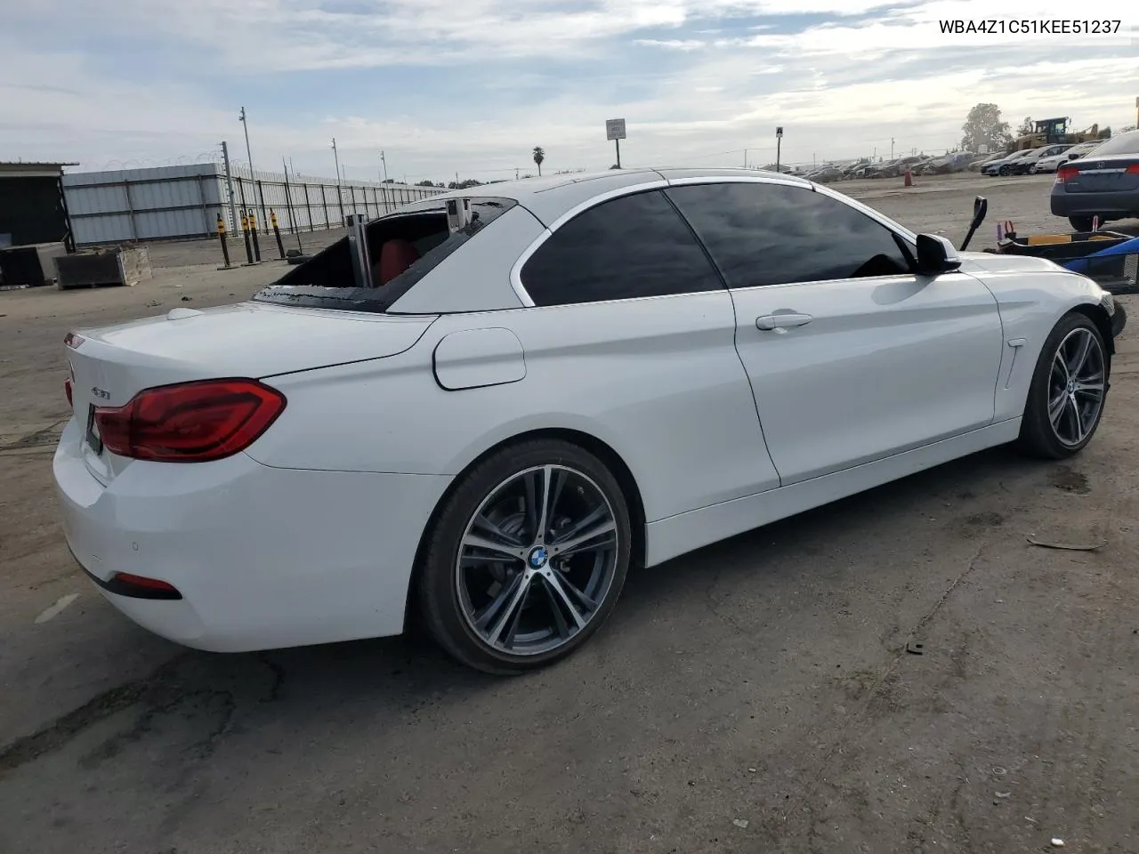 2019 BMW 430I VIN: WBA4Z1C51KEE51237 Lot: 78446444