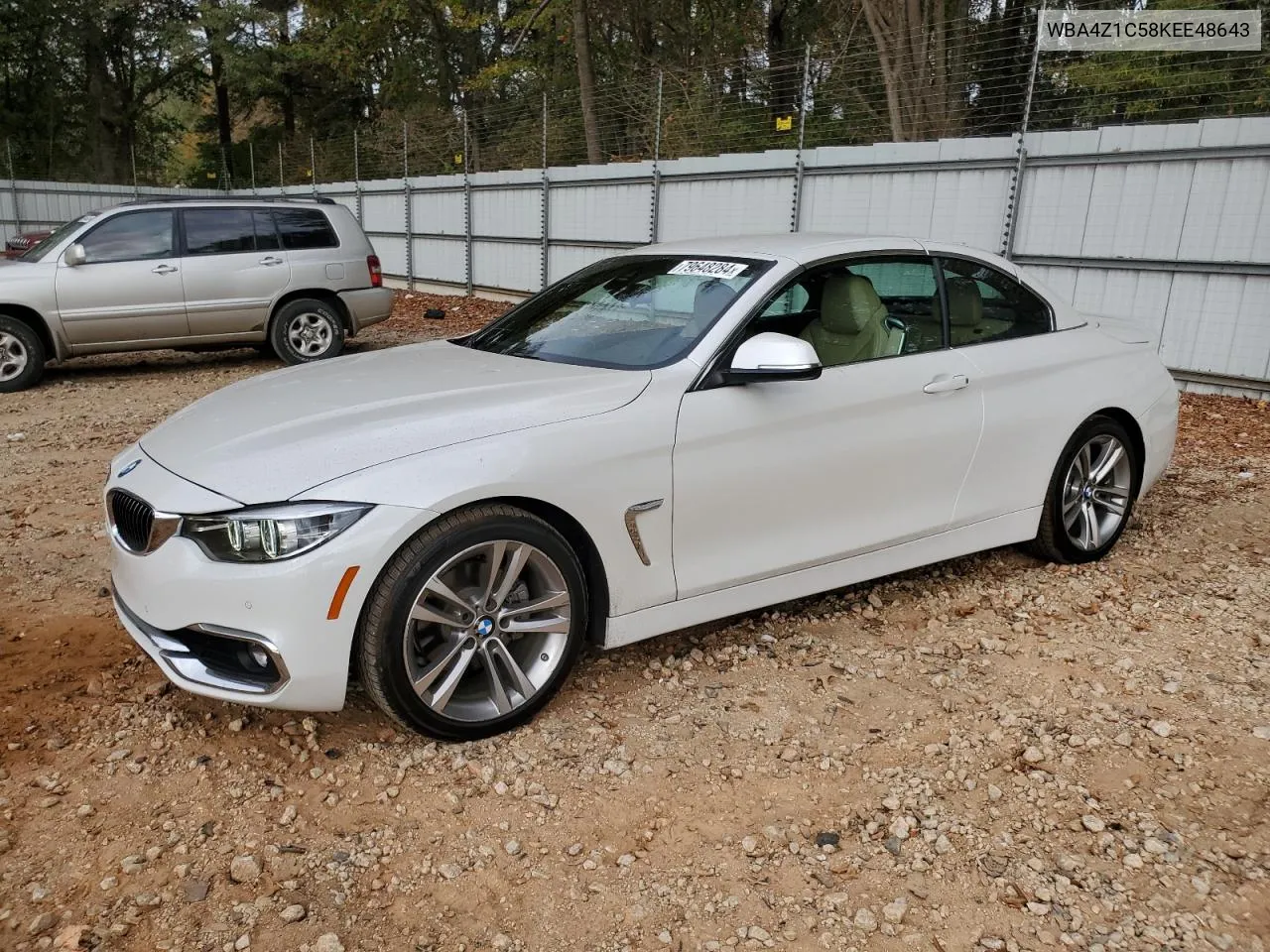 2019 BMW 430I VIN: WBA4Z1C58KEE48643 Lot: 79648284