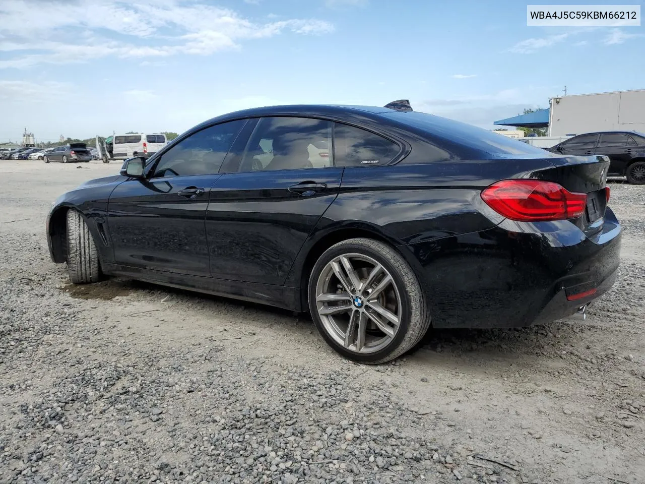 2019 BMW 440I Gran Coupe VIN: WBA4J5C59KBM66212 Lot: 80361084