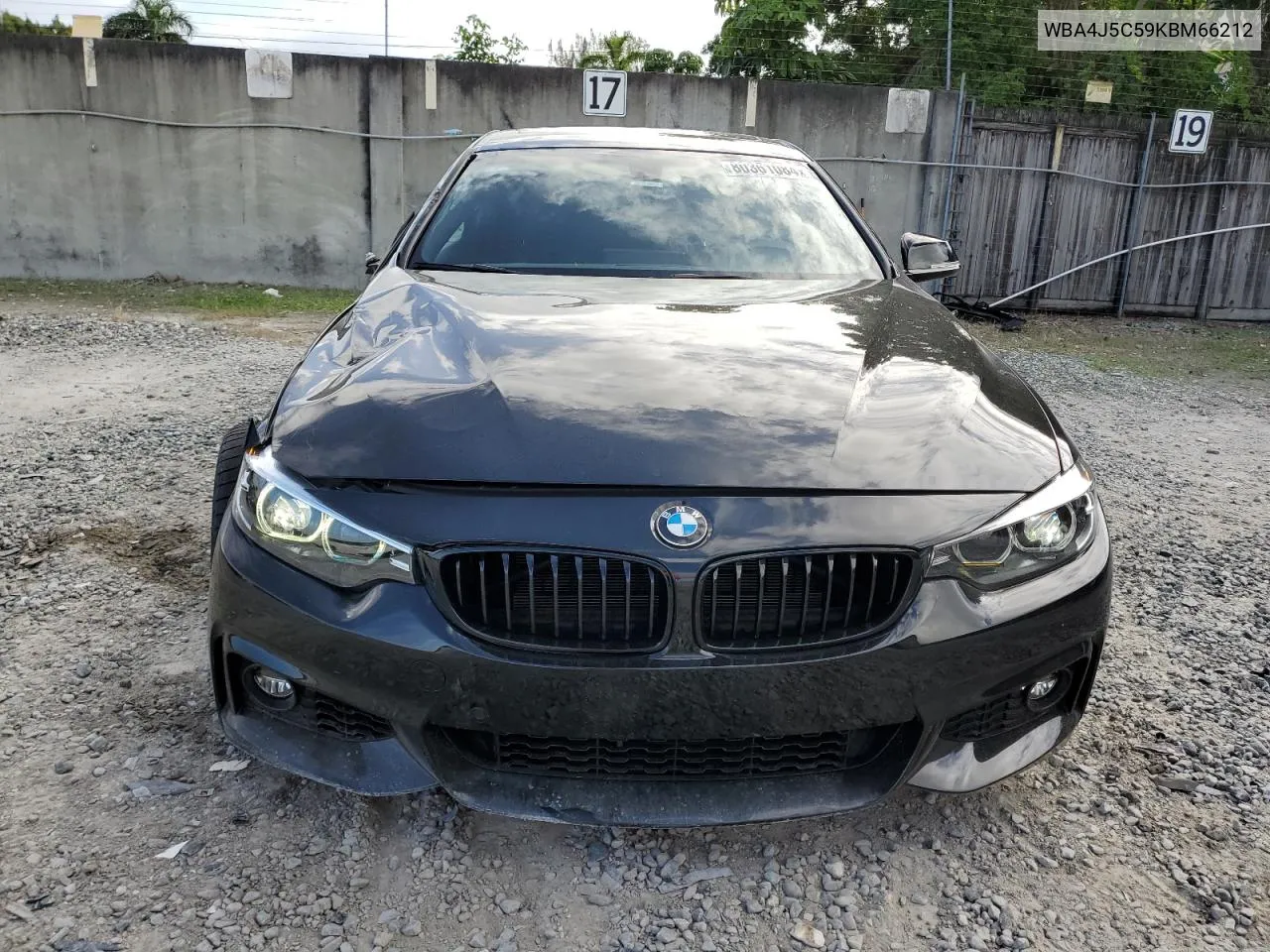 2019 BMW 440I Gran Coupe VIN: WBA4J5C59KBM66212 Lot: 80361084