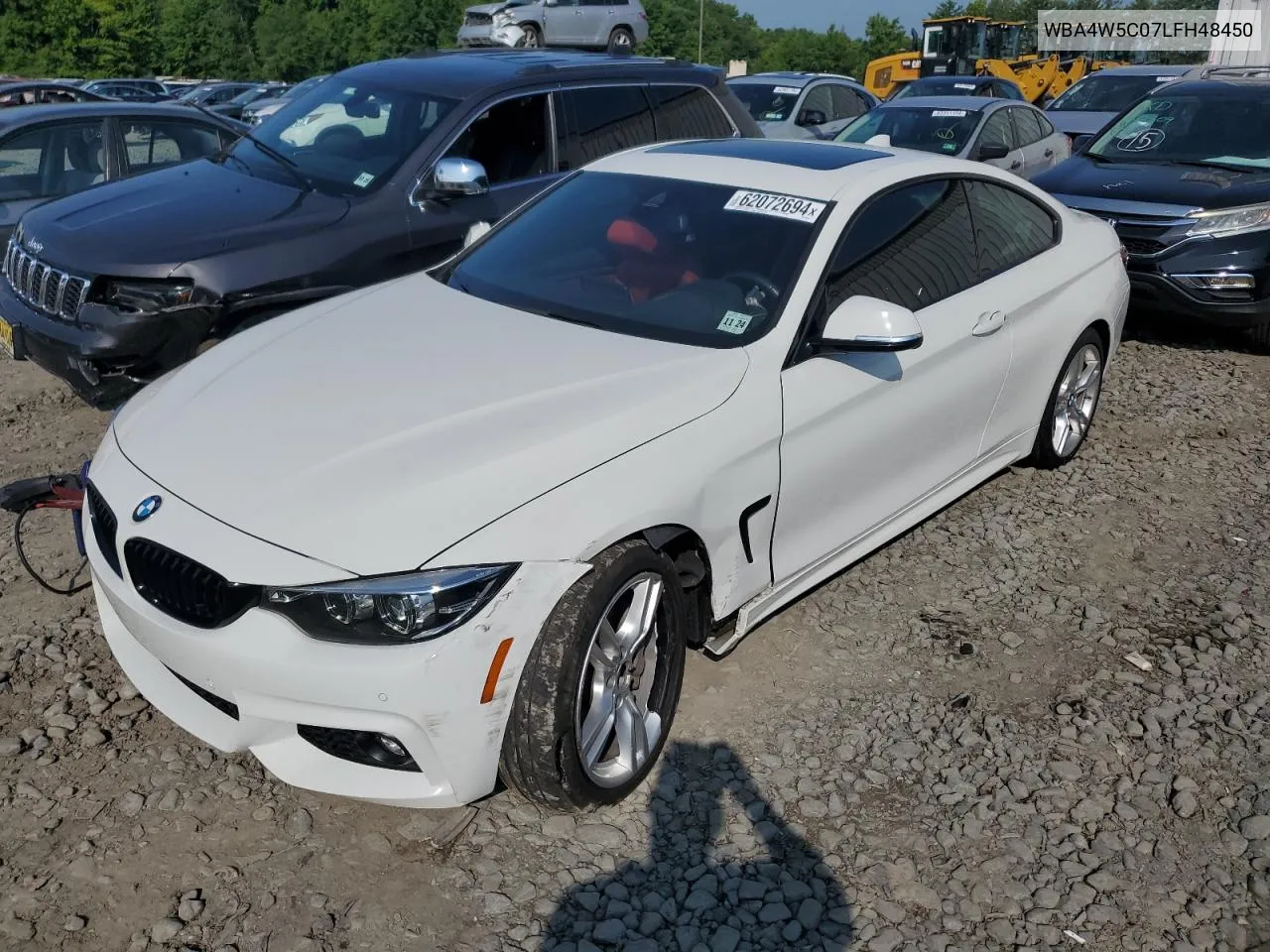 2020 BMW 430Xi VIN: WBA4W5C07LFH48450 Lot: 62072694