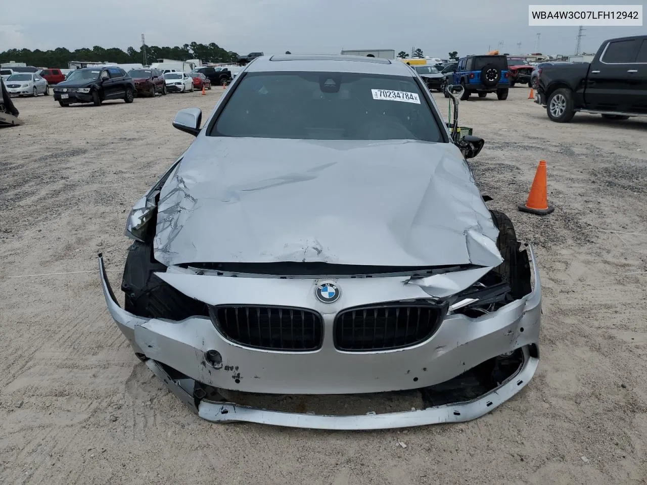 2020 BMW 430I VIN: WBA4W3C07LFH12942 Lot: 70234784