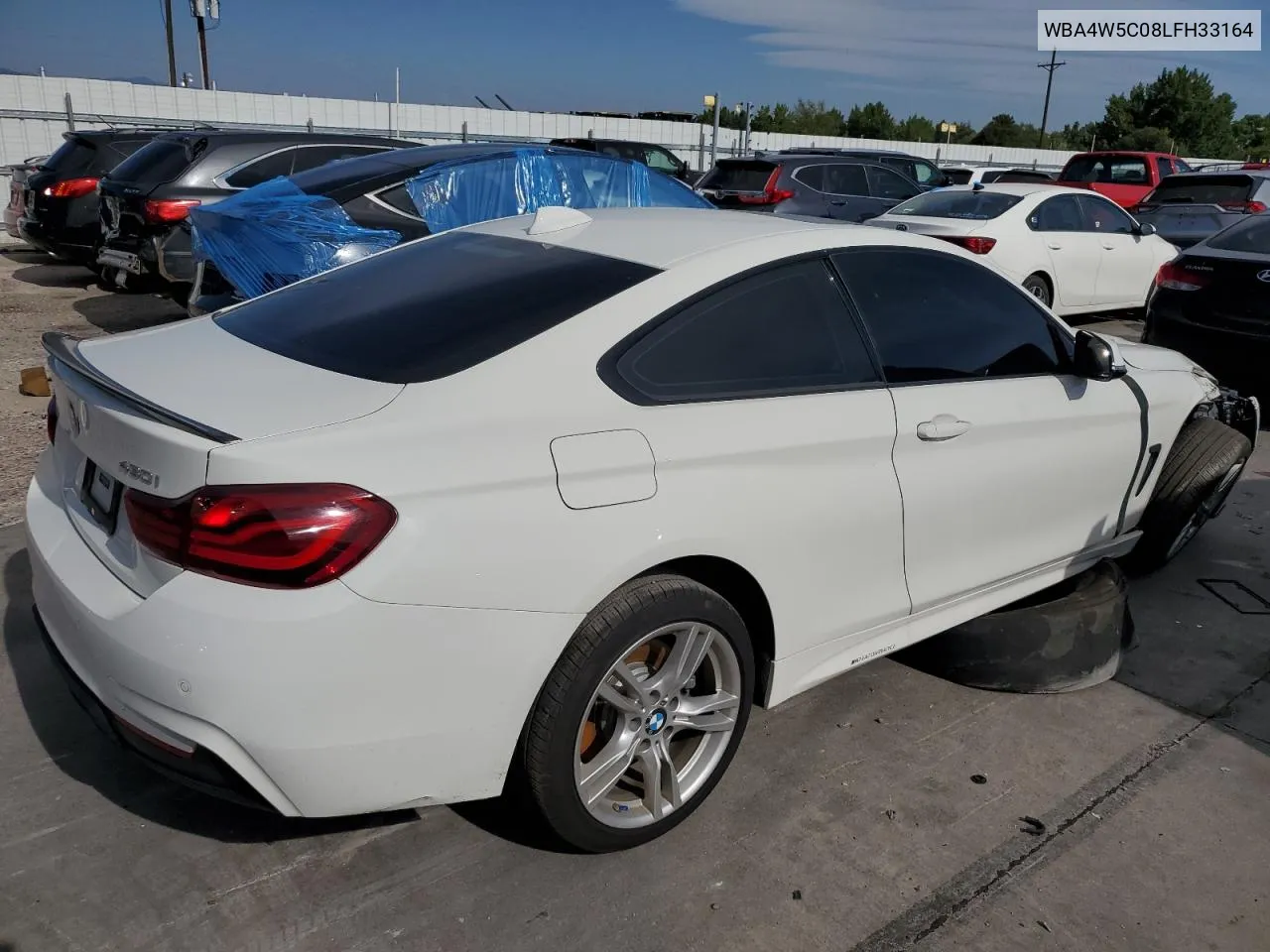 2020 BMW 430Xi VIN: WBA4W5C08LFH33164 Lot: 70840344