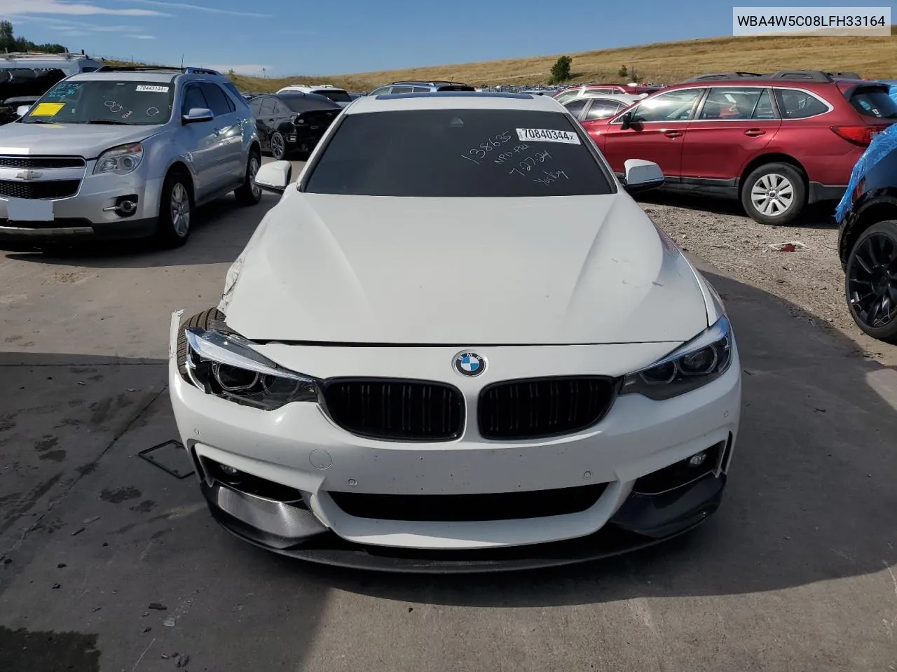 2020 BMW 430Xi VIN: WBA4W5C08LFH33164 Lot: 70840344