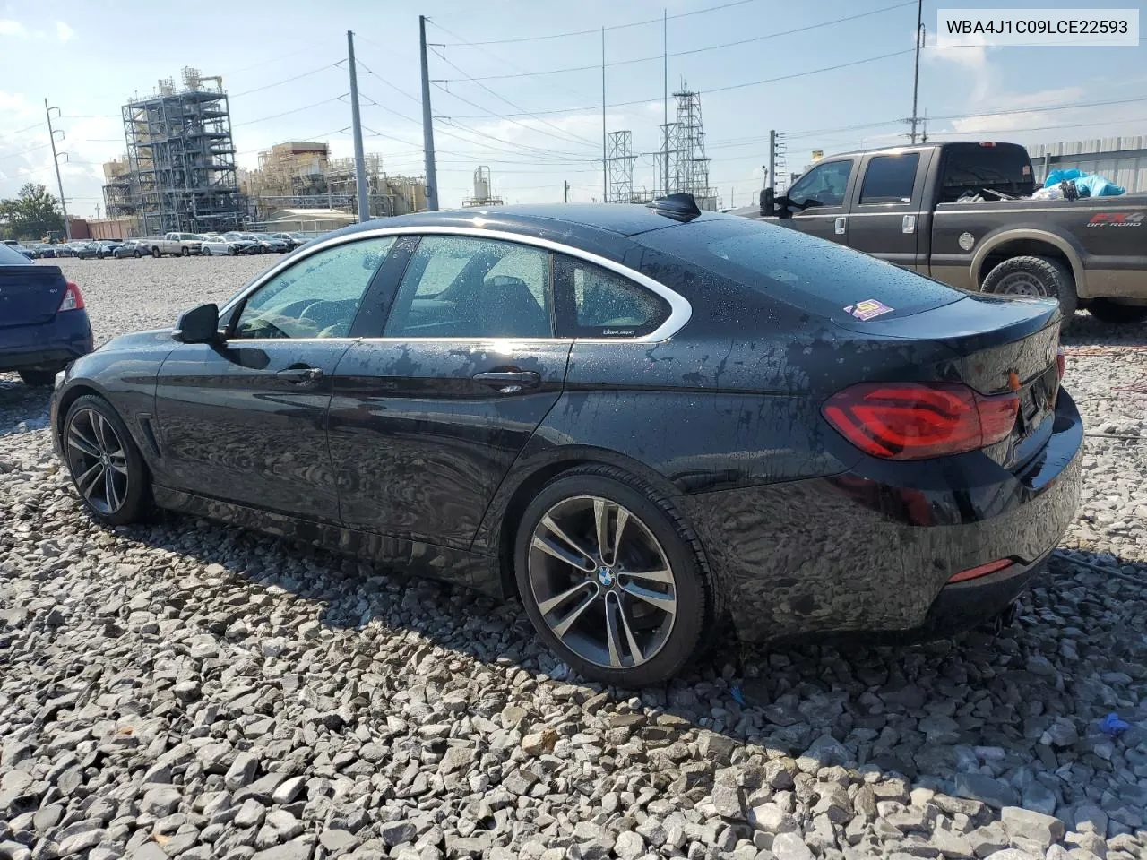 2020 BMW 430I Gran Coupe VIN: WBA4J1C09LCE22593 Lot: 72230644