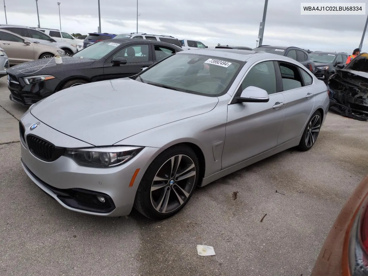 2020 BMW 430I Gran Coupe VIN: WBA4J1C02LBU68334 Lot: 73992494