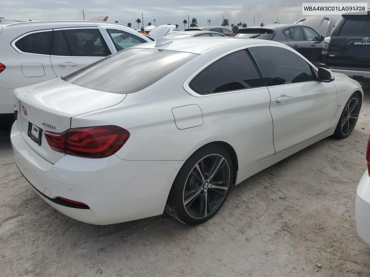 2020 BMW 430I VIN: WBA4W3C01LAG91728 Lot: 74808534