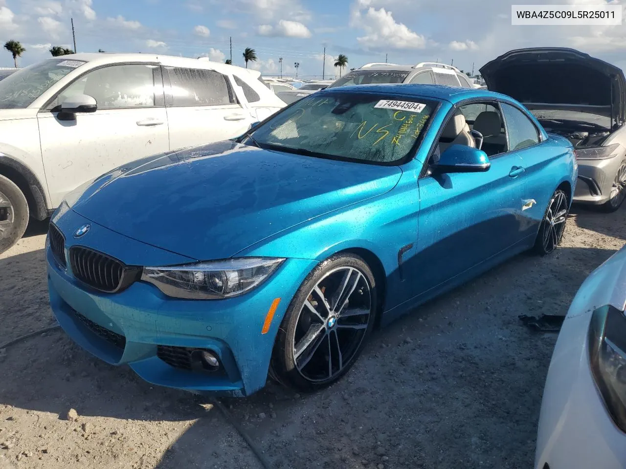 2020 BMW 440I VIN: WBA4Z5C09L5R25011 Lot: 74944504