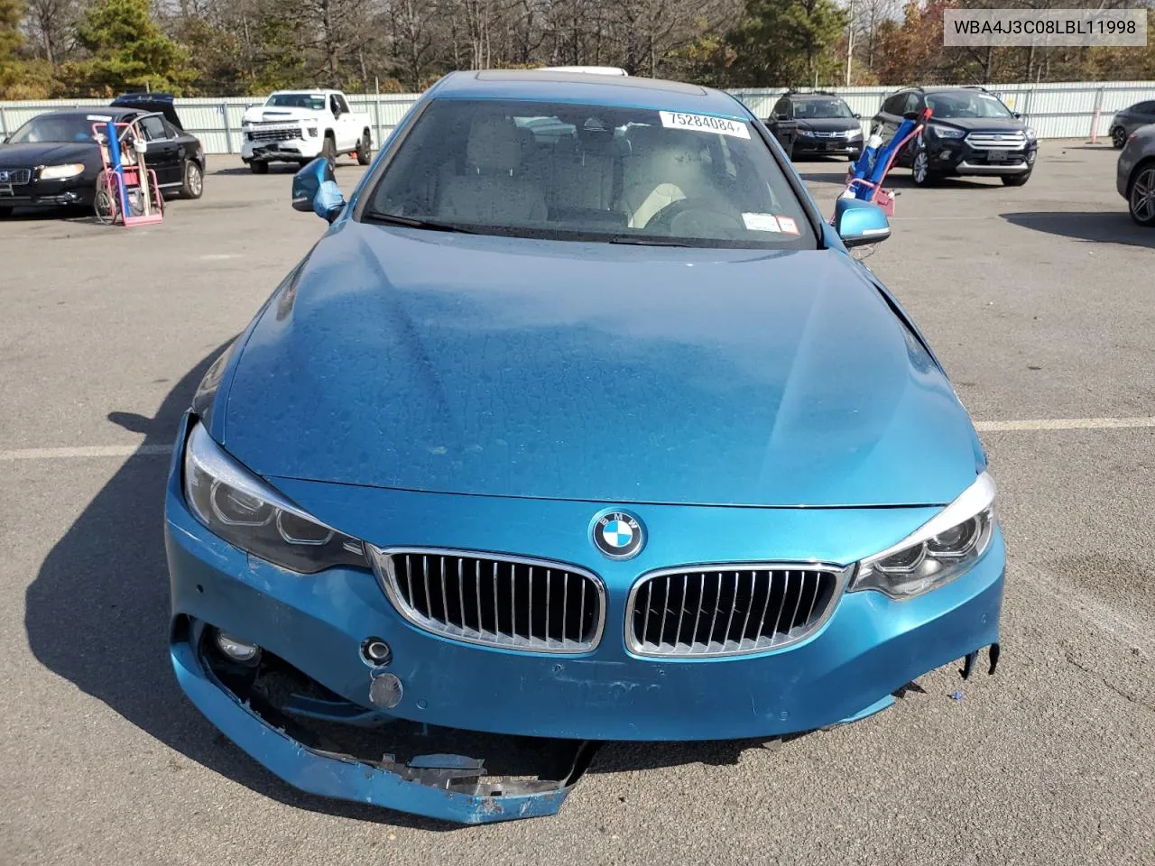 2020 BMW 430Xi Gran Coupe VIN: WBA4J3C08LBL11998 Lot: 75284084