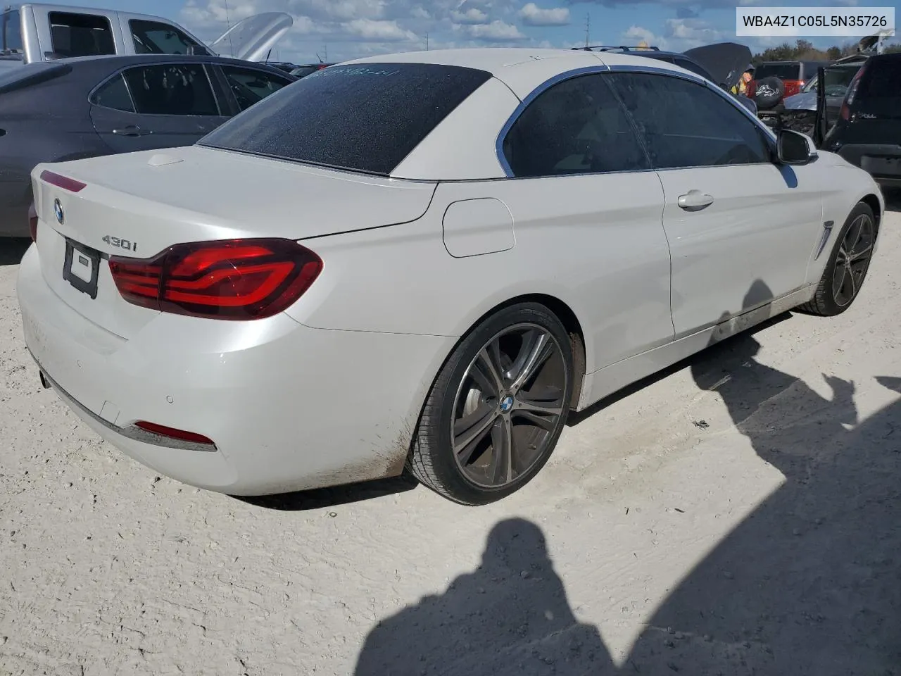 2020 BMW 430I VIN: WBA4Z1C05L5N35726 Lot: 77075354