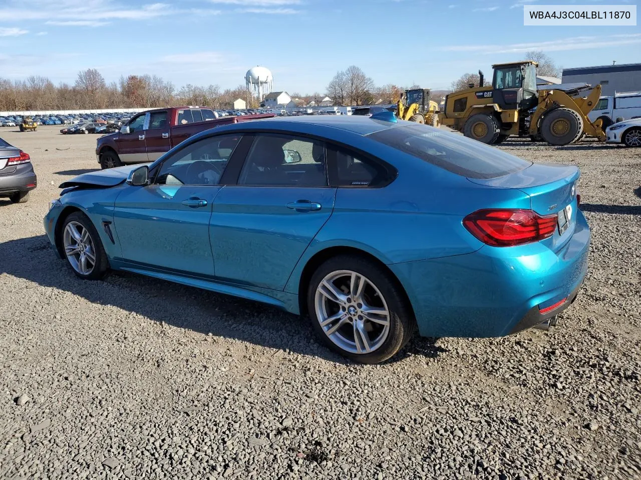 2020 BMW 430Xi Gran Coupe VIN: WBA4J3C04LBL11870 Lot: 81343454