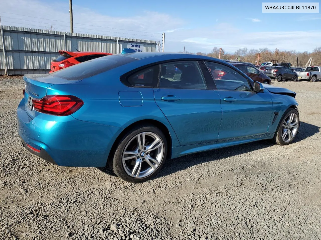 2020 BMW 430Xi Gran Coupe VIN: WBA4J3C04LBL11870 Lot: 81343454