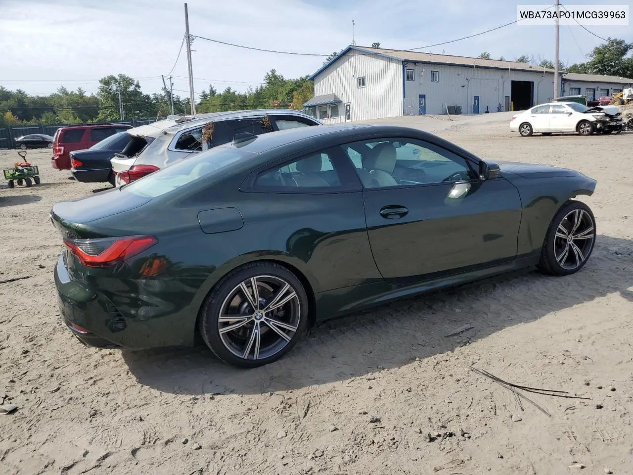 2021 BMW 430Xi VIN: WBA73AP01MCG39963 Lot: 71207314