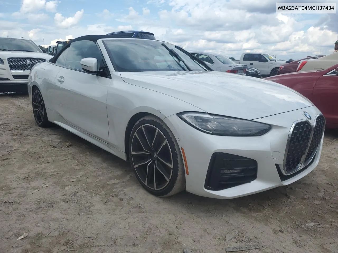 2021 BMW 430I VIN: WBA23AT04MCH37434 Lot: 73653464