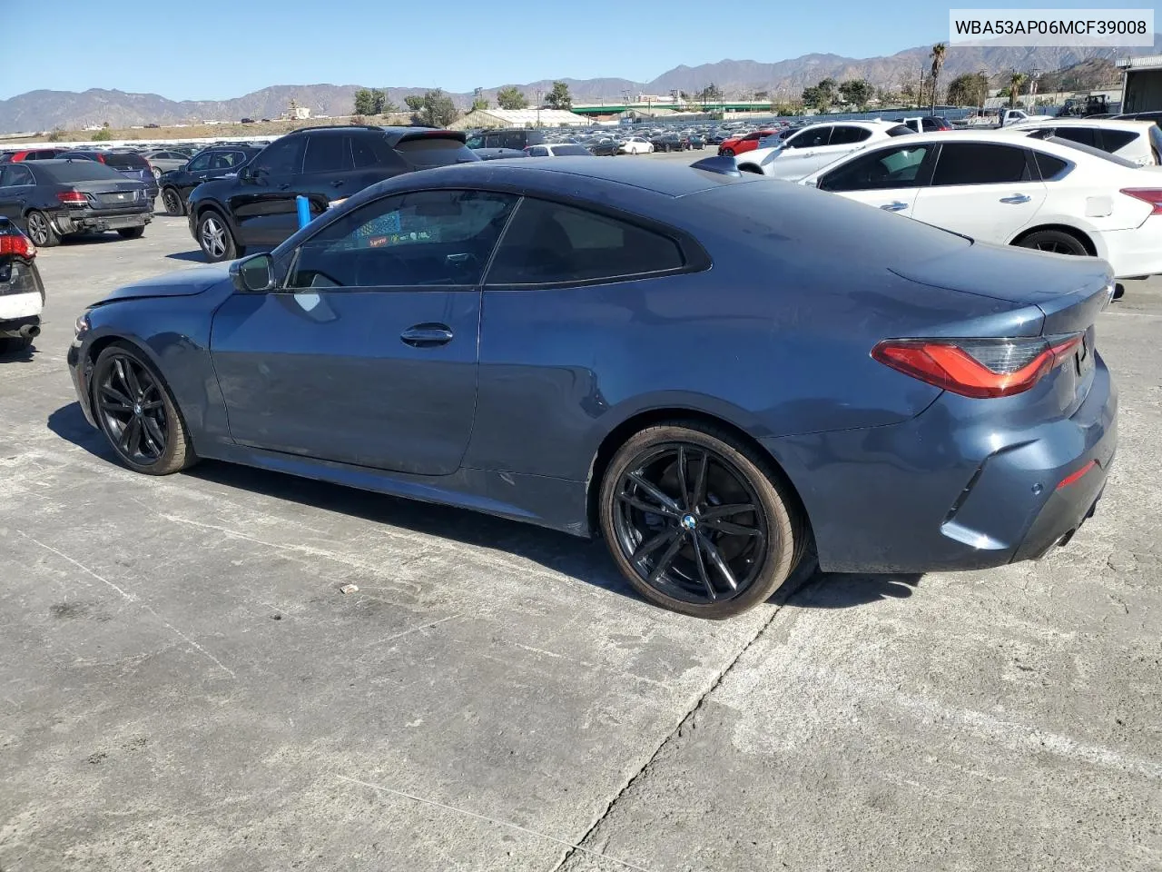 2021 BMW 430I VIN: WBA53AP06MCF39008 Lot: 80787574