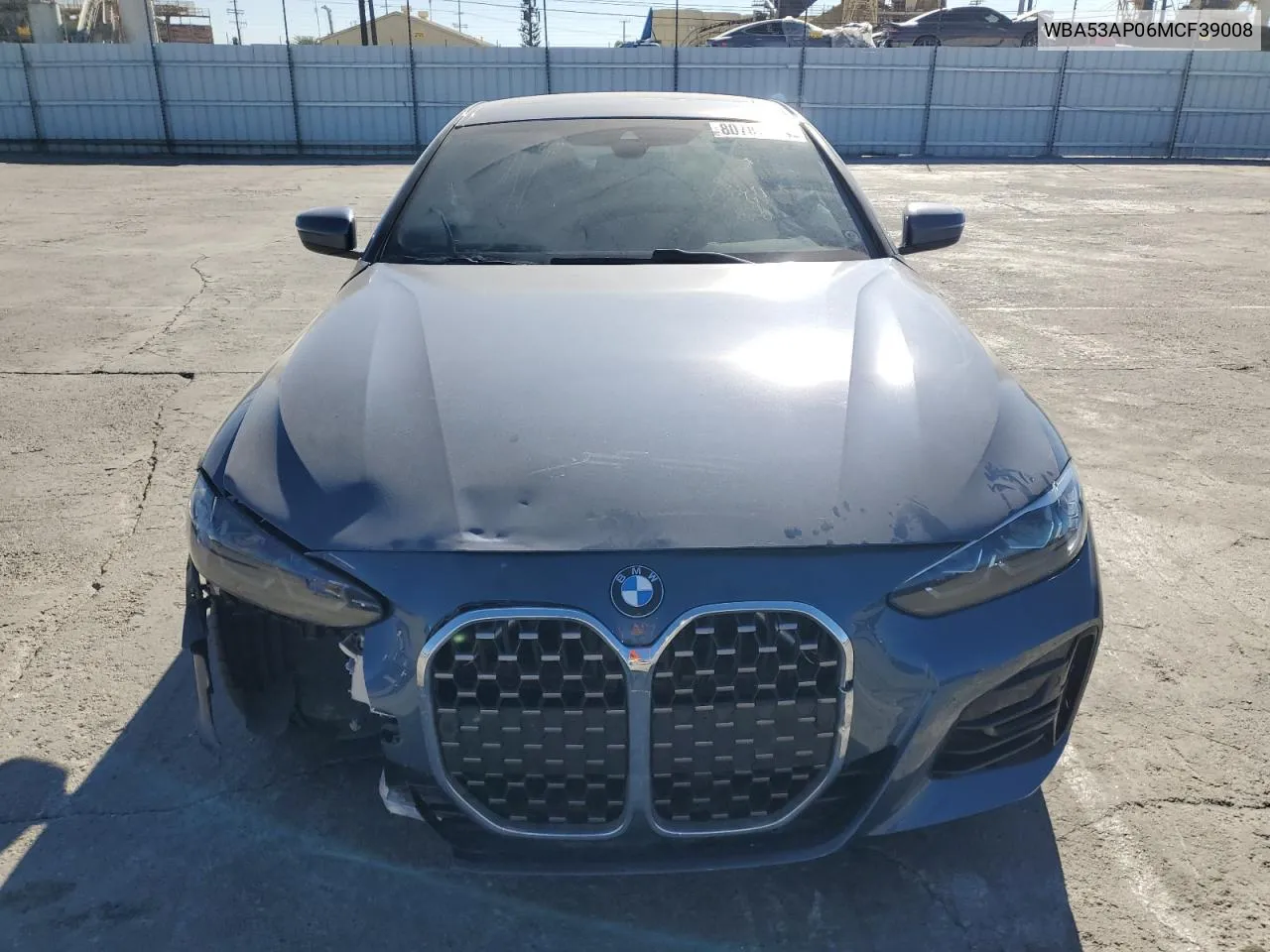 2021 BMW 430I VIN: WBA53AP06MCF39008 Lot: 80787574