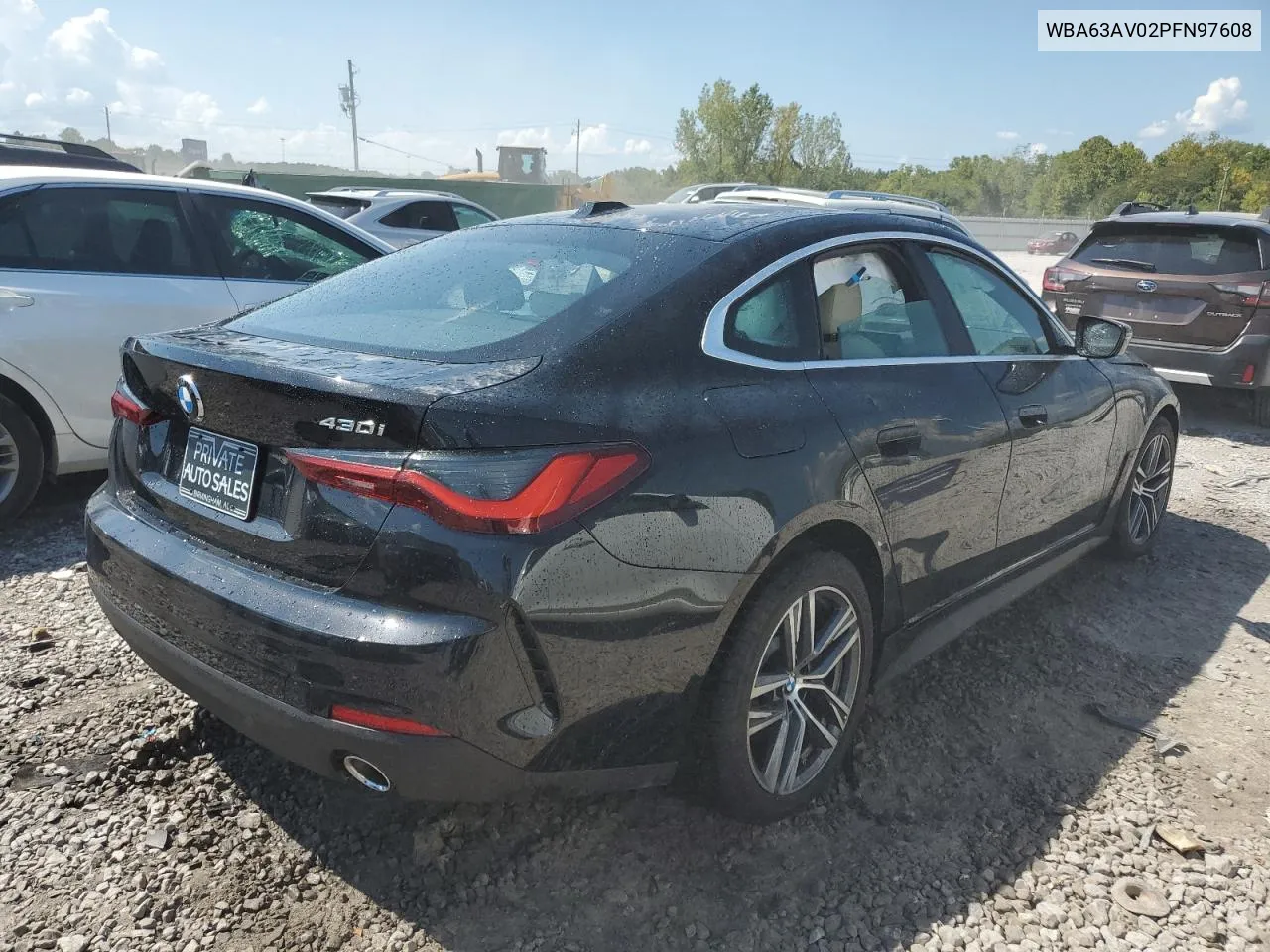 2023 BMW 430I Gran Coupe VIN: WBA63AV02PFN97608 Lot: 69227414