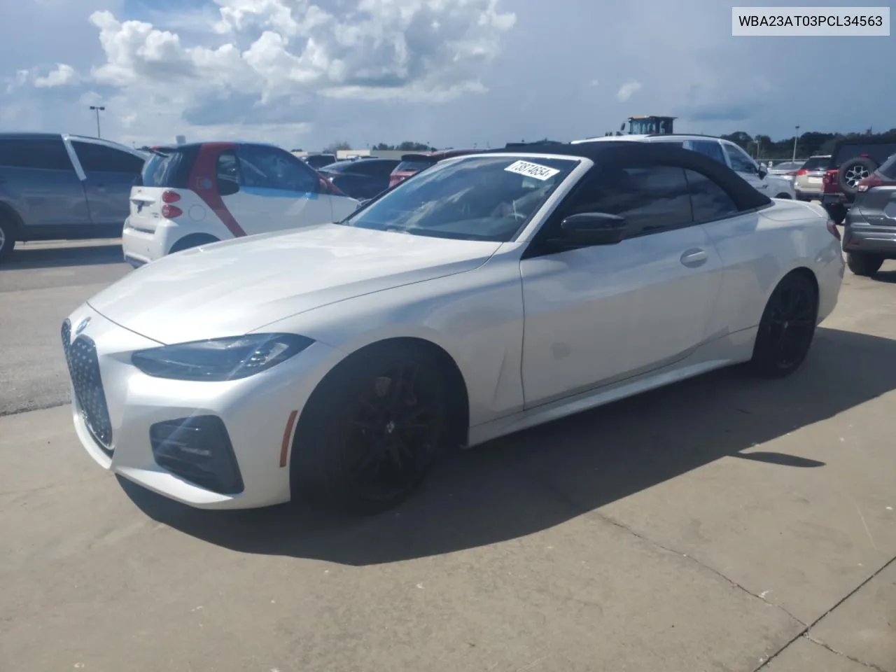 2023 BMW 430I VIN: WBA23AT03PCL34563 Lot: 73874654