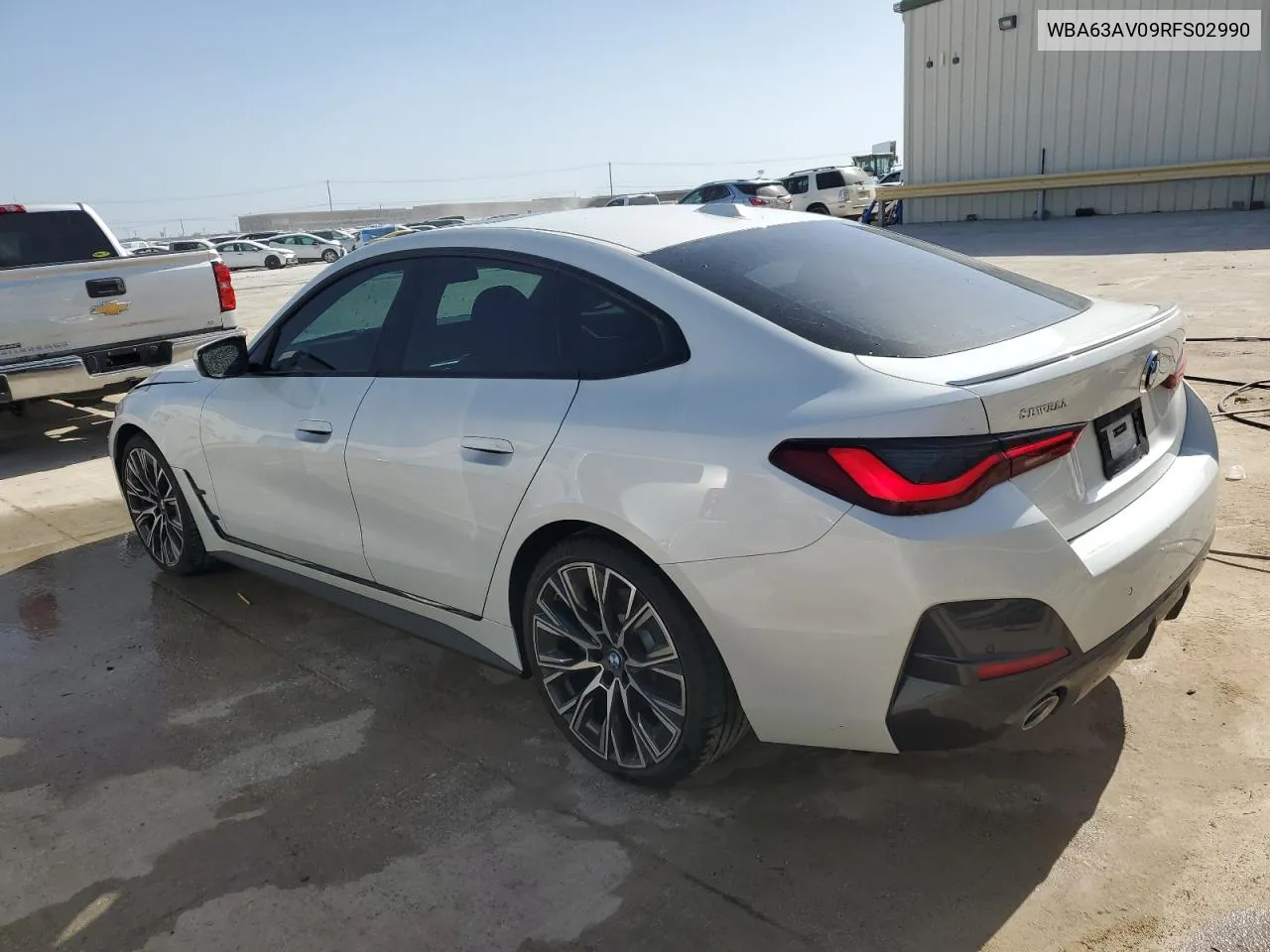 2024 BMW 430I Gran Coupe VIN: WBA63AV09RFS02990 Lot: 59702804