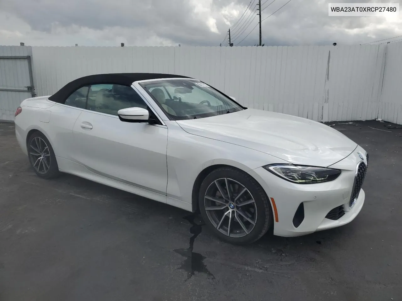 2024 BMW 430I VIN: WBA23AT0XRCP27480 Lot: 71856364