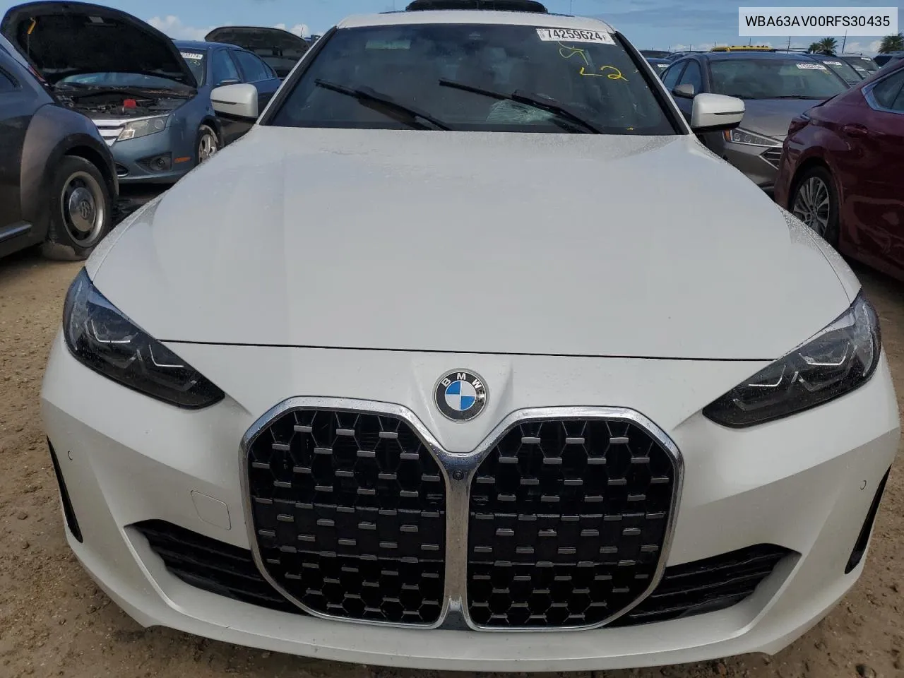 2024 BMW 430I Gran Coupe VIN: WBA63AV00RFS30435 Lot: 74259624