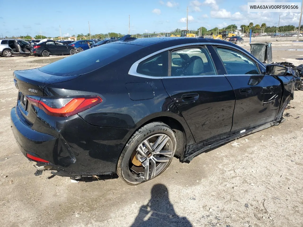 2024 BMW 430I Gran Coupe VIN: WBA63AV00RFS90506 Lot: 77158134