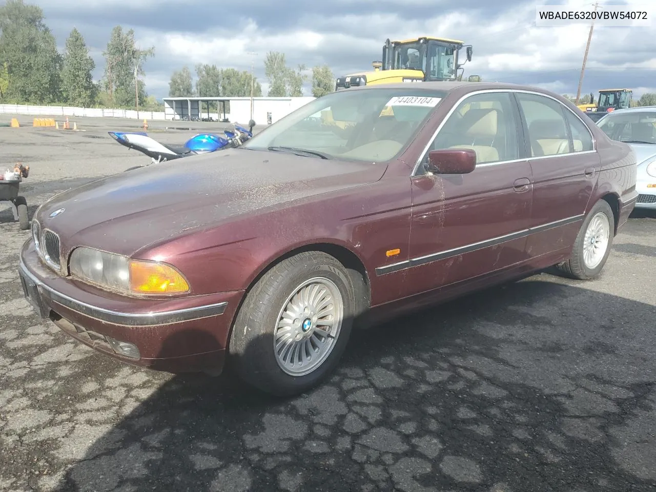 1997 BMW 540 I Automatic VIN: WBADE6320VBW54072 Lot: 74403104