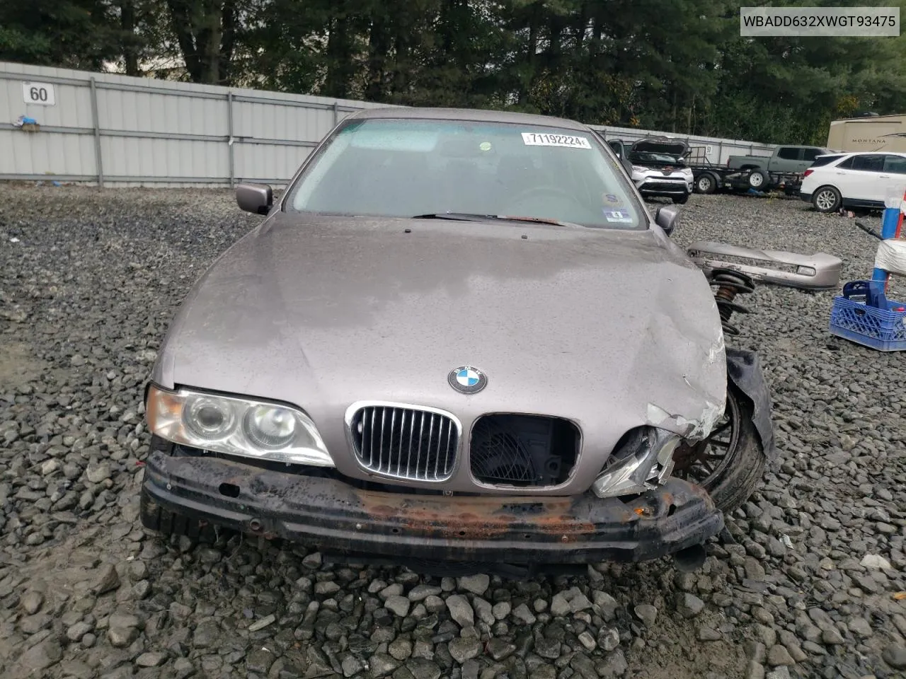 1998 BMW 528 I Automatic VIN: WBADD632XWGT93475 Lot: 71192224