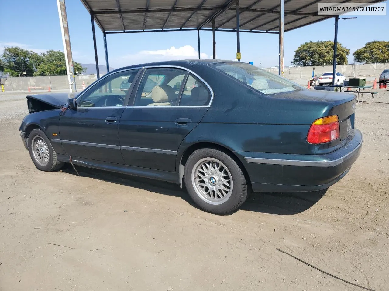 2000 BMW 528 I Automatic VIN: WBADM6345YGU18707 Lot: 63293814