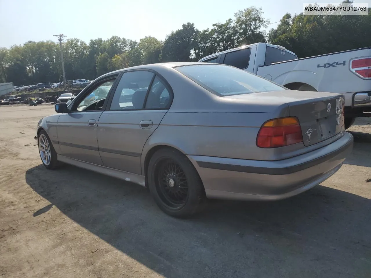 2000 BMW 528 I Automatic VIN: WBADM6347YGU12763 Lot: 71466884