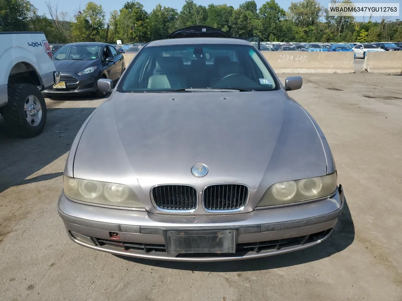 2000 BMW 528 I Automatic VIN: WBADM6347YGU12763 Lot: 71466884