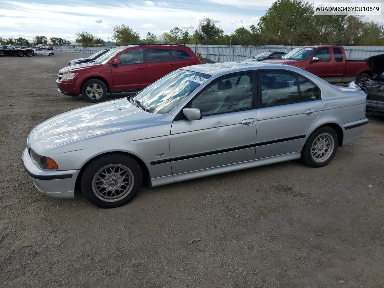 2000 BMW 528 I Automatic VIN: WBADM6346YGU10549 Lot: 75047164