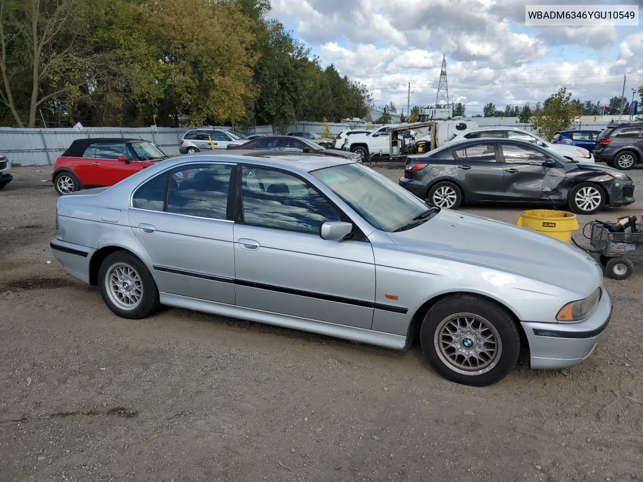 2000 BMW 528 I Automatic VIN: WBADM6346YGU10549 Lot: 75047164