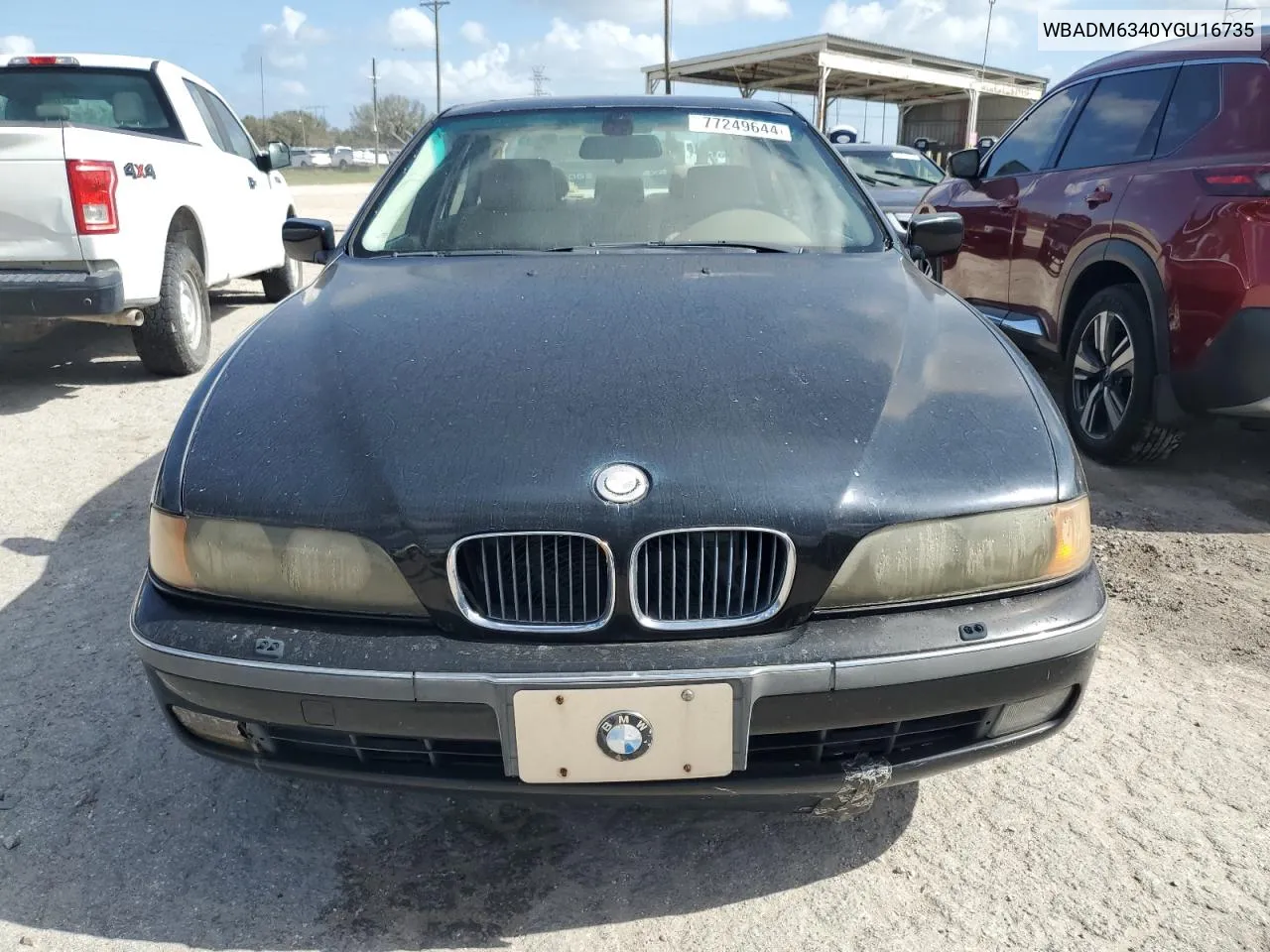 2000 BMW 528 I Automatic VIN: WBADM6340YGU16735 Lot: 77249644