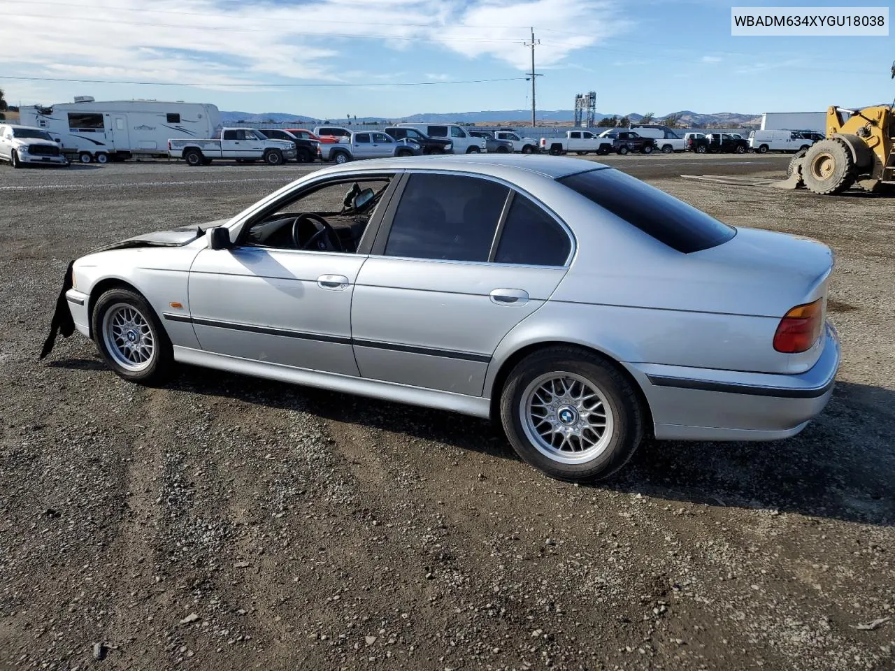 2000 BMW 528 I Automatic VIN: WBADM634XYGU18038 Lot: 79444224