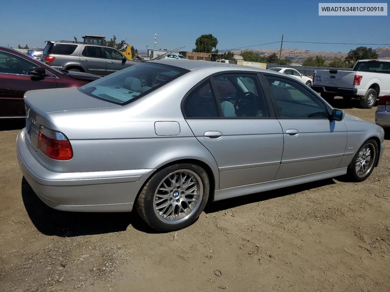 2001 BMW 530 I Automatic VIN: WBADT63481CF00918 Lot: 69720124