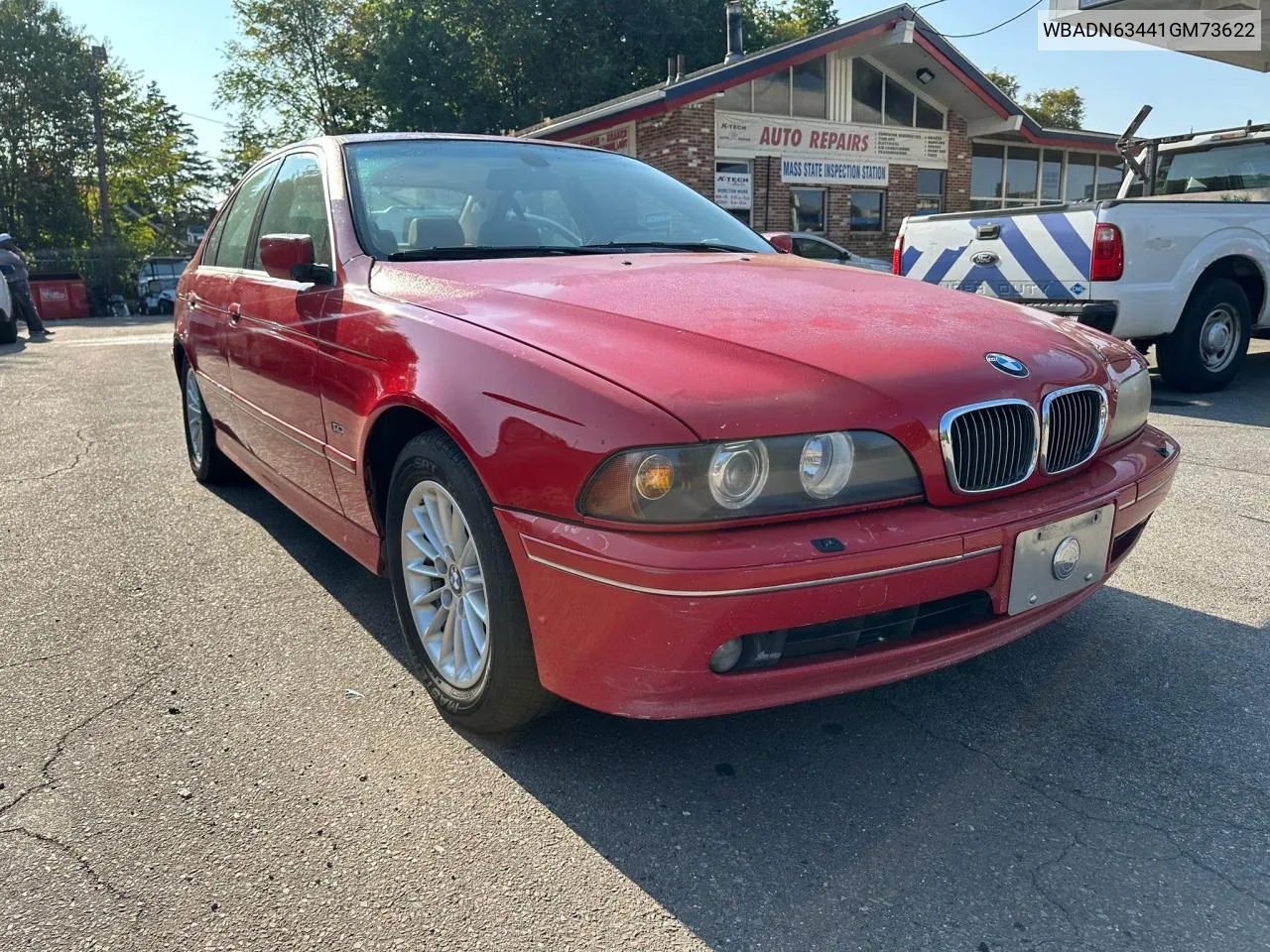 2001 BMW 540 I Automatic VIN: WBADN63441GM73622 Lot: 72142734